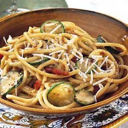 Bucatini Carbonara with Zucchini recipe