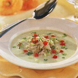 Buttermilk Soup with Cucumber and Crab recipe