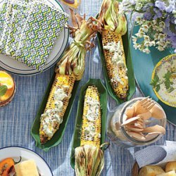 Charred Corn with Garlic-Herb Butter recipe