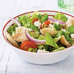Pita Salad with Tomatoes, Cucumber, and Herbs recipe