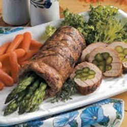 Asparagus-Stuffed Pork Tenderloin recipe