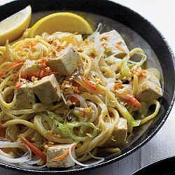 Stir-fried Thick and Thin Noodles with Vegetables and Tofu (Pancit) recipe