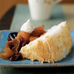 Angel Food Cake with Fall Fruit Compote recipe