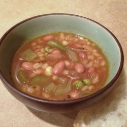 Vegeterian Bean & Barley Soup recipe
