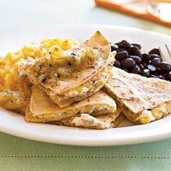 Goat Cheese and Roasted Corn Quesadillas recipe
