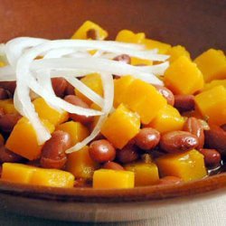 Frijoles Colorados (Red Beans with Squash) recipe