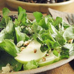 Watercress-Bibb Salad with Apples and Blue Cheese recipe