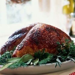 Mahogany Turkey Breast with Vegetable Gravy recipe