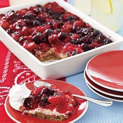 Mixed-Berry Pretzel Tart recipe
