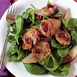 Pork Tenderloin, Pear, and Cranberry Salad recipe