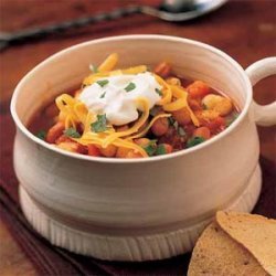Hominy Chili with Beans recipe