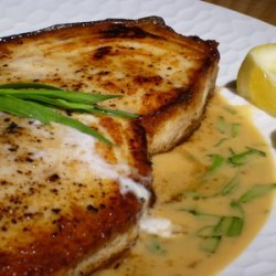 Pan-Roasted Swordfish with Tarragon-Mustard Sauce recipe