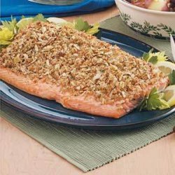 Baked Salmon with Crumb Topping recipe