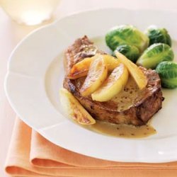 Cider-Brined Pork Chops with Sauteed Apples recipe