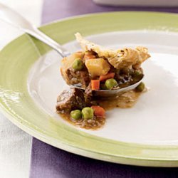 Beef and Leek Potpie with Chive Crust recipe