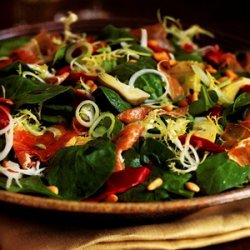 Piquillo Pepper, Serrano Ham, and Artichoke Salad recipe