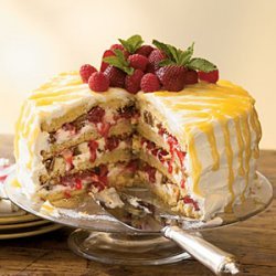 Cheesecake-Stuffed Luscious Lemon Cake recipe