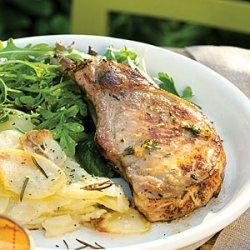 Lemon and Thyme Grilled Pork Chops recipe