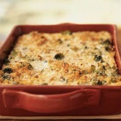 Broccoli and Three-Cheese Casserole recipe