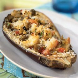 Seafood Stuffed Eggplant recipe