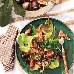 Melon and Fig Salad with Prosciutto and Balsamic Drizzle recipe