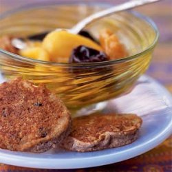 Passover Chremslach with Mixed Fruit Compote recipe