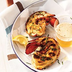 Grilled Maine Lobster Tails with Miso Butter recipe
