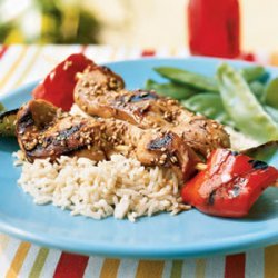 Chicken Skewers with Soy-Mirin Marinade recipe
