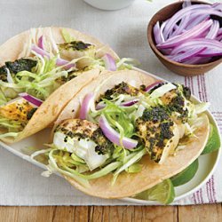 Chimichurri Halibut Tacos recipe