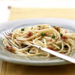 Spaghetti with Parmesan and Bacon recipe