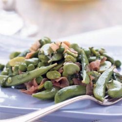 Fava, Sweet Pea, and Sugar Snap Salad recipe