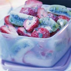Strawberry-Kiwi Salad with Basil recipe