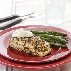 Grilled Amberjack with Country-Style Dijon Cream Sauce recipe