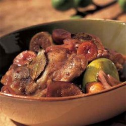 Braised Chicken Thighs with Figs and Bay Leaves recipe
