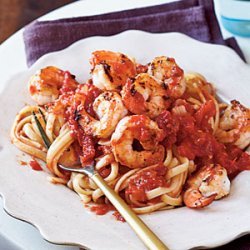 Spicy Shrimp over Linguine recipe