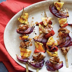 Grilled Chinese Sweet and Sour Pork Kabobs recipe