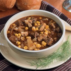 Beef Stew with Corn and Fennel recipe