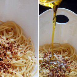 Easy Garlic Pepper Spaghetti recipe
