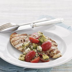 Grilled Rosemary Chicken with Chunky Tomato-Avocado Salsa recipe