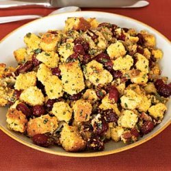 Corn Bread Stuffing With Cranberries recipe
