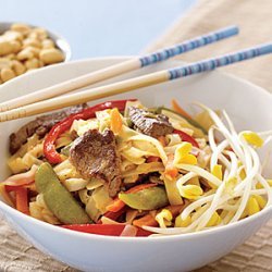 Rice Noodles with Beef recipe