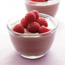 Raspberries with Chocolate Yogurt Mousse recipe