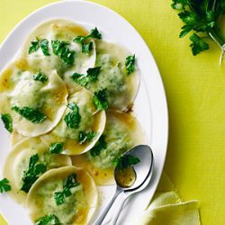 Parsley Ravioli with Brown Butter Sauce recipe