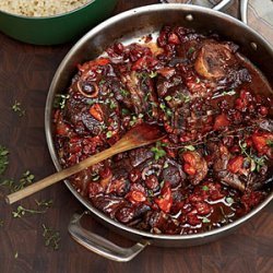 Zinfandel-Braised Lamb Chops with Dried Fruit recipe