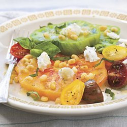 Heirloom Tomato Salad With Fresh Lady Peas recipe