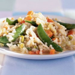 Risotto with Sugar Snap Peas and Spring Leeks recipe