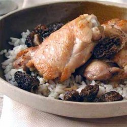 Pollo con Jugo de Morillas (Chicken with Morels) recipe