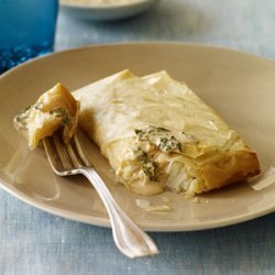 Spicy Halibut Baked in Phyllo recipe