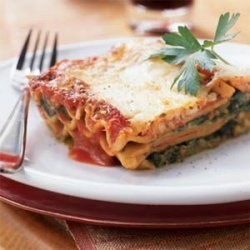 Creamy Spinach Lasagna recipe