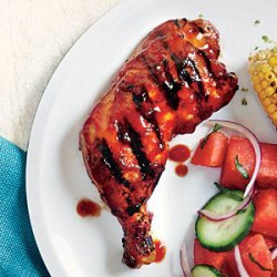 Grilled Chicken with Honey-Chipotle BBQ Sauce recipe